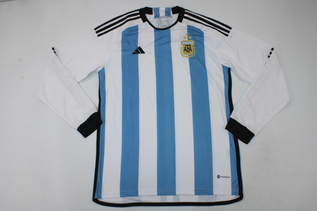 AAA Quality Argentina 2022 World Cup Home 3 stars Long Jersey